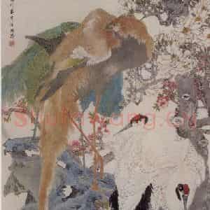 1880年 任伯年《五伦图》国画花鸟作品图片鉴赏