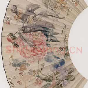 1879年 任伯年《七人花卉图》国画花鸟作品图片鉴赏