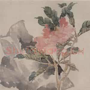 1875年 任伯年《花鸟图册八开》国画花鸟作品图片鉴赏