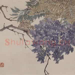 1875年 任伯年《花鸟图册八开》国画花鸟作品图片鉴赏