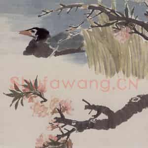 1881年 任伯年《花鸟人物图册十二开》国画花鸟作品图片鉴赏