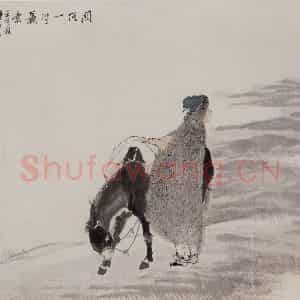 1882年 任伯年《花鸟人物图册十二开》国画人物作品图片鉴赏