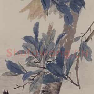 约19世纪70年代中期 任伯年《花鸟图四屏》国画花鸟作品图片鉴赏