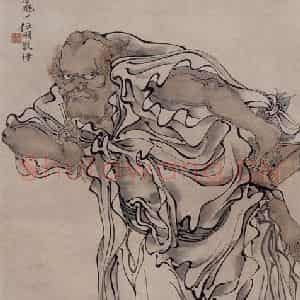 1876年 任伯年《魁星图》国画人物作品图片鉴赏