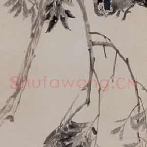 约19世纪70年代中期 任伯年《河塘鸭趣》国画花鸟作品图片鉴赏