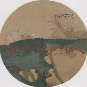 约19世纪70年代末期 任伯年《合景屏四帧》国画花鸟作品图片鉴赏
