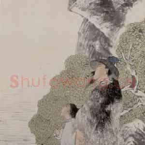 1882年 任伯年《人物故事屏》国画人物写意作品图片鉴赏