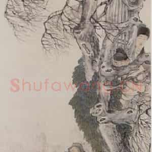 1882年 任伯年《人物故事屏》国画人物写意作品图片鉴赏