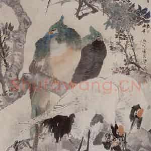 1880年 任伯年《五伦图》国画花鸟写意作品图片鉴赏