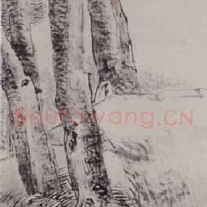 1882年 任伯年《小红低唱我吹箫》国画人物写意作品图片鉴赏