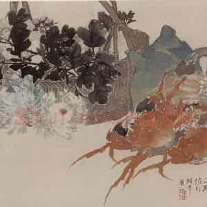 1882年 任伯年《杂画卷四帧》国画花鸟写意作品图片鉴赏