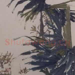 1883年 任伯年《花鸟四条屏》国画花鸟写意作品图片鉴赏