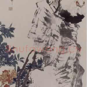 1883年 任伯年《花鸟四条屏》国画花鸟写意作品图片鉴赏