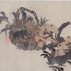 清代 任伯年《三生果图》国画花鸟写意作品图片鉴赏