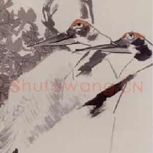 1884年 任伯年《花鸟四条屏》国画花鸟写意作品图片鉴赏