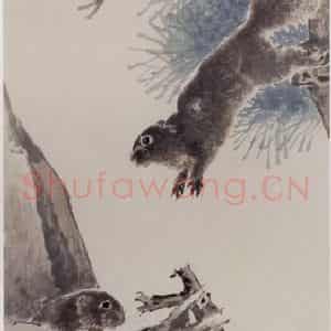 清代 任伯年《杂画四屏》国画花鸟写意作品图片鉴赏