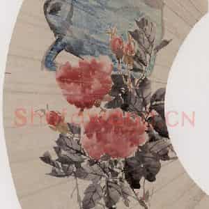 1886年 任伯年《杂画册十二开》国画花鸟写意作品图片鉴赏