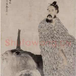 1881年 任伯年《三羊开泰图》国画人物写意作品图片鉴赏