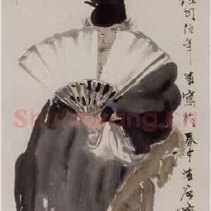 1882年 任伯年《钟馗图》国画人物写意作品图片鉴赏