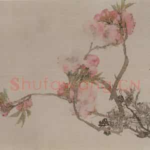 1882年 任伯年《没骨花卉册十二开》国画花鸟写意作品图片鉴赏