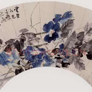 清代 任伯年《横枝双鸟》国画花鸟作品图片鉴赏