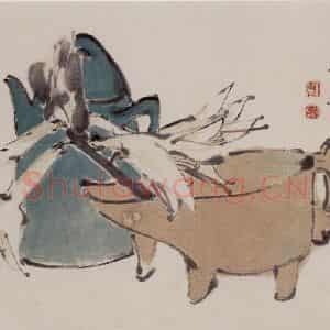 清代 任伯年《杂画册十六开》国画花鸟作品图片鉴赏