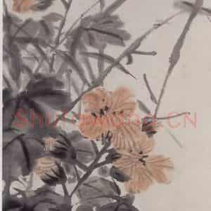 清代 任伯年《江山秋痕图》国画花鸟作品图片鉴赏