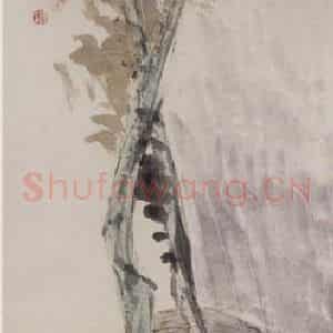 清代 任伯年《封侯图》国画花鸟作品图片鉴赏