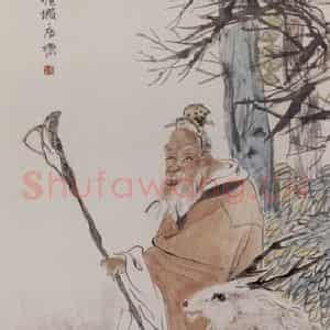 清代 任伯年《人物四条屏》国画人物作品图片鉴赏