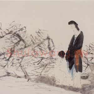 清代 任伯年《仕女图册十二开》国画人物作品图片鉴赏