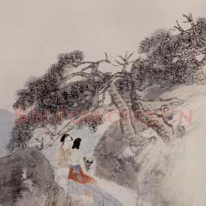 清代 任伯年《仕女图册十二开》国画人物作品图片鉴赏