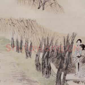 清代 任伯年《仕女图册十二开》国画人物作品图片鉴赏