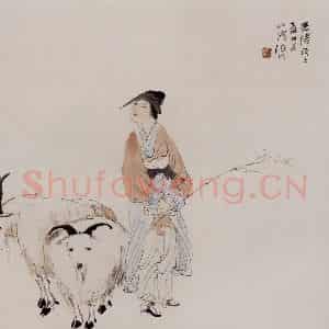 清代 任伯年《仕女图册十二开》国画人物作品图片鉴赏