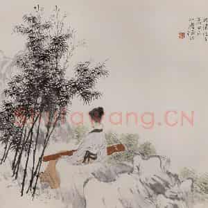 清代 任伯年《仕女图册十二开》国画人物作品图片鉴赏