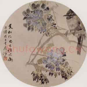 清代 任伯年《花鸟图》国画花鸟作品图片鉴赏