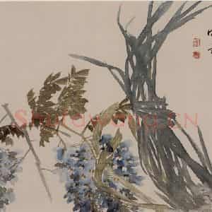 清代 任伯年《花卉册》国画花鸟作品图片鉴赏