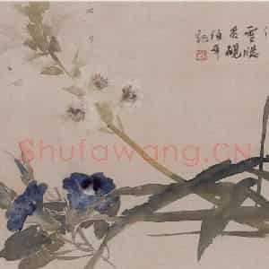 清代 任伯年《花鸟册十开》国画花鸟作品图片鉴赏