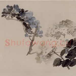 清代 任伯年《花卉册》国画花鸟作品图片鉴赏