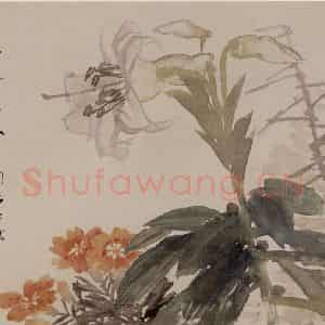 清代 任伯年《花卉册》国画花鸟作品图片鉴赏