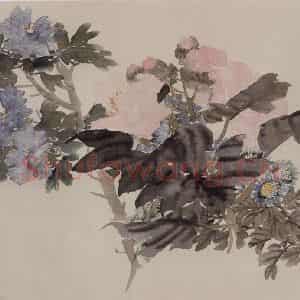 清代 任伯年《花卉册》国画花鸟作品图片鉴赏