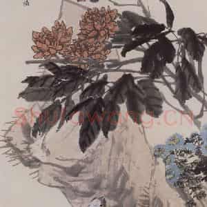 清代 任伯年《日利大利》国画花鸟作品图片鉴赏