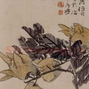清代 任伯年《蔬果册八开》国画花鸟作品图片鉴赏