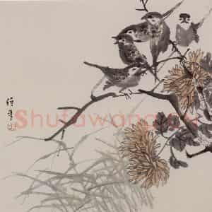 清代 任伯年《杂画册十六开》国画花鸟作品图片鉴赏