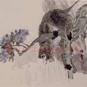 清代 任伯年《杂画册十六开》国画花鸟作品图片鉴赏