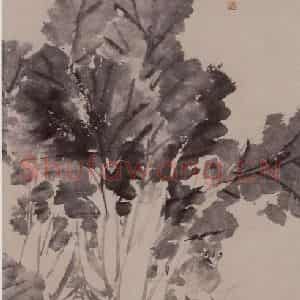 1893年 任伯年《群鸡图》国画花鸟写意作品图片鉴赏