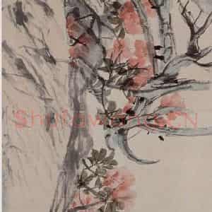 1893年 任伯年《杜鹃》国画花鸟写意作品图片鉴赏