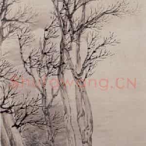 1894年 任伯年《秋声赋图》国画人物写意作品图片鉴赏