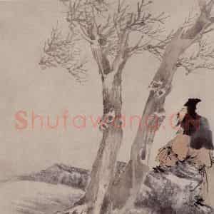 清代 任伯年《人物仕女册八开》国画人物写意作品图片鉴赏