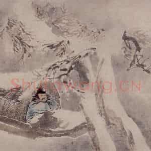 清代 任伯年《人物仕女册八开》国画人物写意作品图片鉴赏