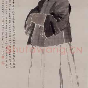 清代 任伯年《小照》国画人物写意作品图片鉴赏